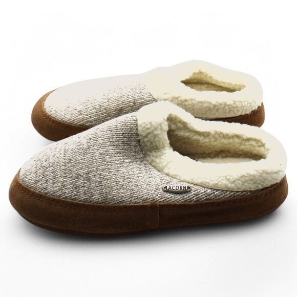 Acorn Faux Fur Mule Slippers - Picture 6 of 8